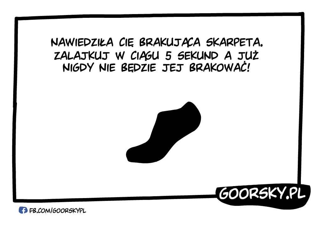  Brakująca skarpeta