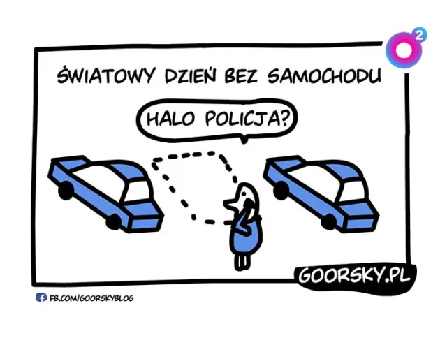 Bez auta, rysunek dla WP