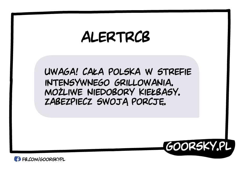 Alert majówkowy