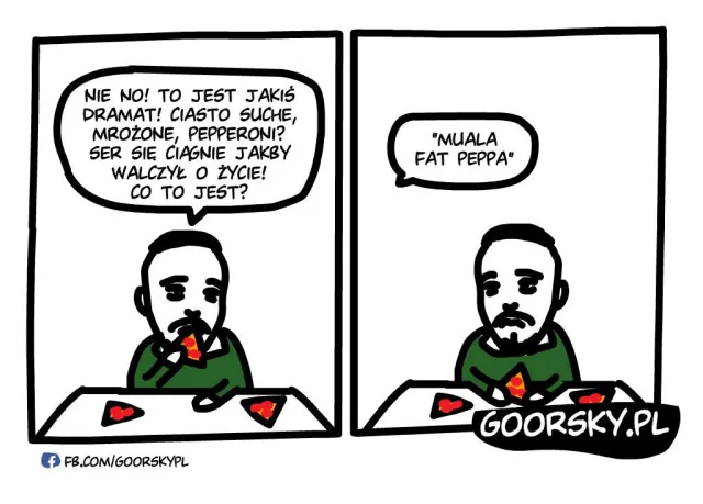 Dzisiaj, moi widzowie, testujemy pizzę